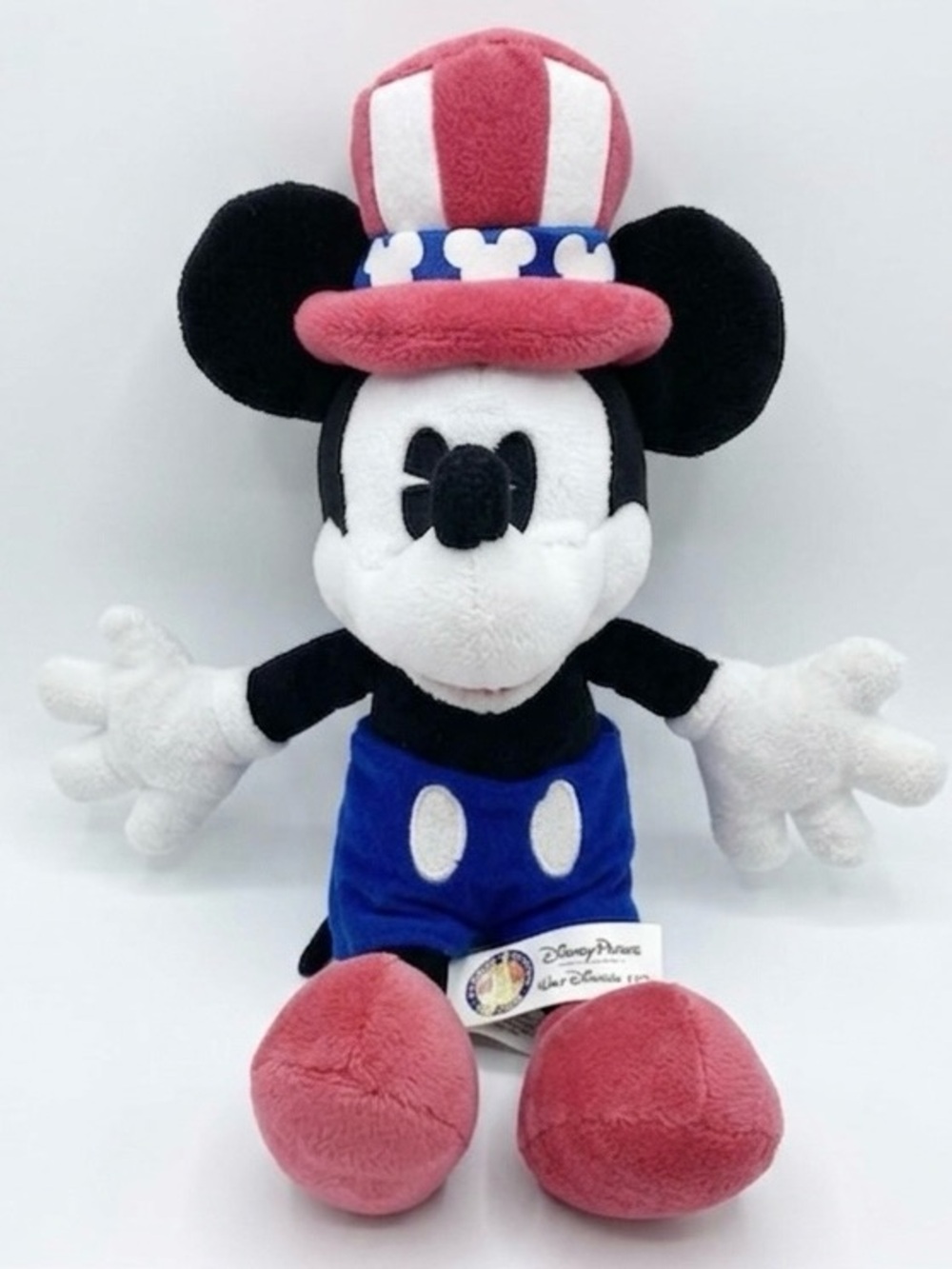 Disney Park Uncle Sam Mickey Mouse Patriotic 11” Plush